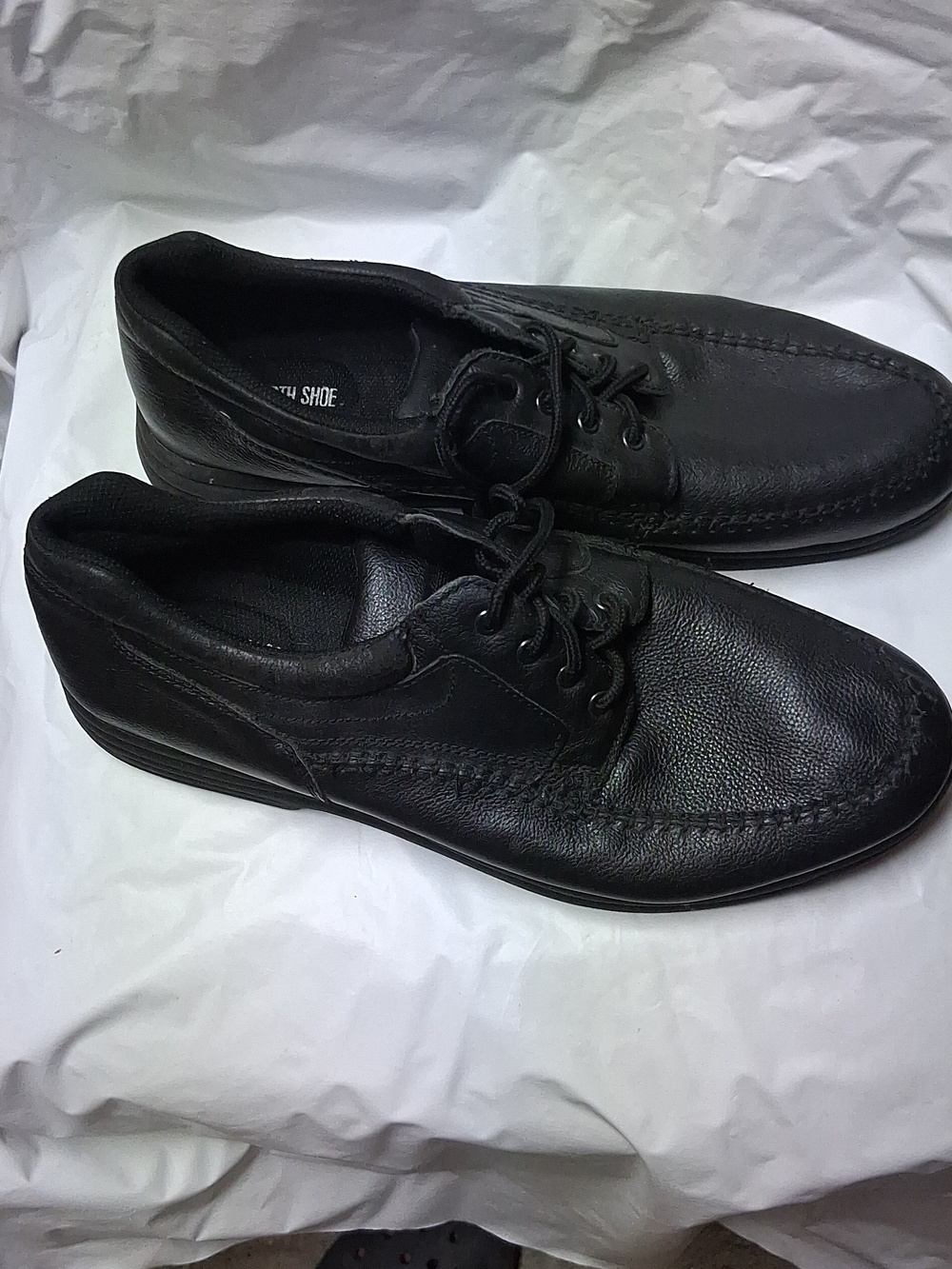 Earth Shoe Men's Black Casual Lace-Up Shoes Size 14 Preowned